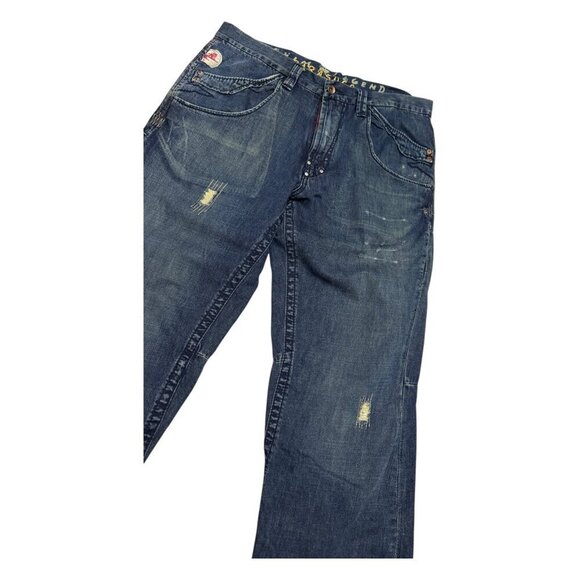 PARASUCO DENIM LEGEND Luxury Designer Distressed Denim Jeans Mens 36x32 - Picture 7 of 8